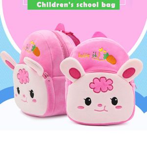 Sacos de escola mini cartoon crianças mochilas de pelúcia brinquedo bebê estudante estudante estudante kindergarten mochila cute crianças para menina