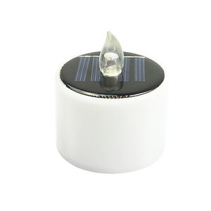 6Pcs Solar Powered LED Candele senza fiamma elettronico solare LED Tea Lights Lampada decorazione romantica candela pilastro elettronico # O 201009