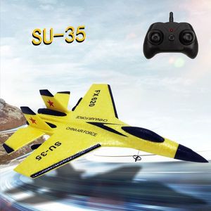 FX 620 SU 35 RC Remote Control Airplane 2 4G Fighter Hobby Plane Glider Epp Foam Toys Kids Presente 220713