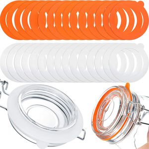 Silicone Jar Gaskets Replacement Airtight Sealing Rings for Regular Mouth Canning Jars Kitchen Bar Tools
