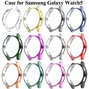 Samsung Galaxy Watch 5 Watch5 44mm 40mm TPU 도금 스크린 케이스 Samsung Watch 5 커버 액세서리