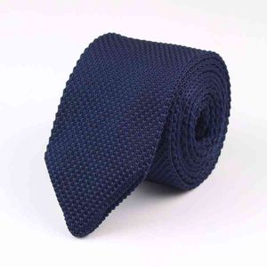 New Style Fashion Men Solid Colorful Tie Knit Knitted Ties Tie Regular Slim Classic Woven Cravate Narrow Ties L220728