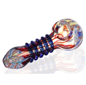 3 quot Colorful Water Gourd shape Glass Pipe Handmade Tobacco Pipes For Dry Smoking Mini Bubbler