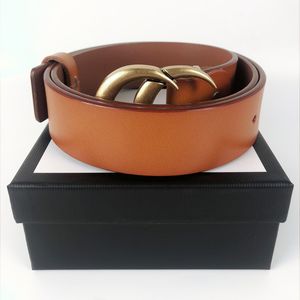 Men Designer Belts Women Man Classic Casual Leather Black Brown Belt cinturones de diseño Width 3.8cm With box