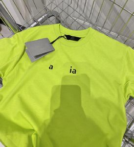 Projektant dla dzieci dziecięce koszulki letnie dziewczęce chłopięce modne koszulki dziecięce dziecięce casualowe topy modny nadruk niedźwiedzia t-shirty kolor zielony