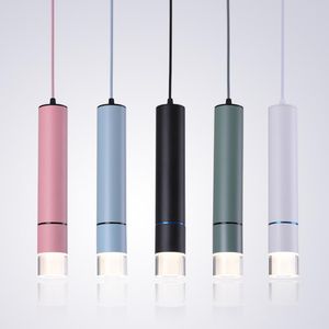 Lâmpadas pendentes Chandelier doméstico Led Led Tubular Light Clothing Loja Suspensão Cob El Table SpotlightPenda