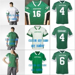 Uf CeoMit 2018 New Style Saskatchewan Roughriders 4 Durant Bagg 6 Rob Bagg Herren Damen Jugend 100 % genähte personalisierte Fußballtrikots