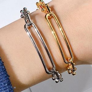 Pulseiras punk coreanas japonesas para homens mulheres alongadas para casais do braço do braço de aço inoxidável de jóias de luxo para preenches de link Inte22