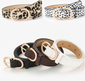 Women's PU Leather Belt zebra Leopard Soft Faux Leather Waist Belts