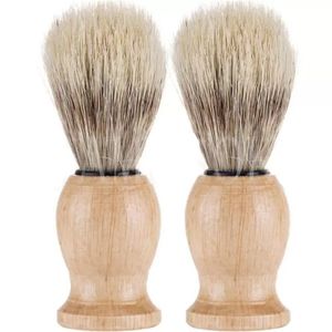 Woody Beard Brush Brestles Shaver Tool Man Man Rakar borstar duschrumstillbehör Clean Home 0509