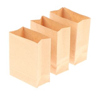 5st/parti 1/12 dockhus miniatyr bröd matförpackning papperspåse kraft papperspåse shopping väska prydnadsdockor diy dekor leksak