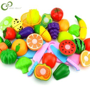 Резка фруктовая овощная еда притворяться игрушками для детей образовательный подарок притворяться, игра, набор пластиковая игрушка, игрушка Diy торт, Wyw 220725