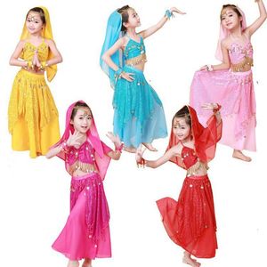 INDOSTRO DELL'USEGGIO CHOFFIN KIDS BELLY DANCE COSTUME SETTORE BULLYWOOD BAMBINI ORIENTALI SWRING SWIRT WARSTINGSTAGE