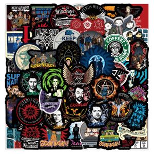 50pcs Classic TV Show Supernatural Sticker SPN stickers For Motorcycle Notebook Computer Car DIY Children Toy Guitar Refrigerator