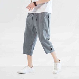 Mężczyźni Chiński w stylu Harem Jogger Pants 2022 Mężczyźni Lekkie retro streetwearki Shorts Letni mężczyzna Casual Calf-Lenght Spodni L220706