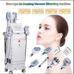 360 Cryo Fat Freeze Cryolipolysis Machine Машина Ультразвуковая кавитация RF Lift Lift Потеря веса с 5 Cryo ручками удаления целлюлита