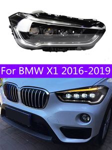 Faróis de estilo de carro para BMW X1 20 16-20 19 LED Farol LED Luz diurna DRL Bi-Xenon HID