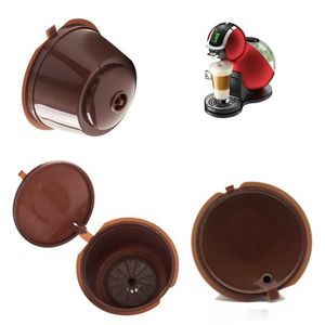 Capsula di caffè con 1 cucchiaio di plastica Capsule di caffè riutilizzabili 200 volte riutilizzabili compatibili per Nescafè Dolce Gusto c475