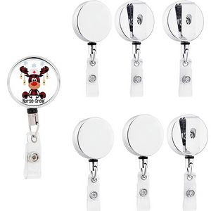 Sublimation Nurse Badge Reel Nurse Retractable Badge Scroll Nursing Cute Decoration Name Decorative Work Card Holder 0509