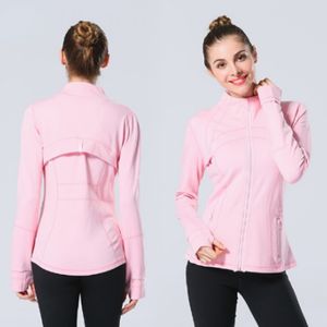 Lu Yoga Jacket Women Define Workout Sport Coat Fitness Quick Dry Attivewear Top Solid Zip Up Sweatshirt Sportwear 2023 Hot Good Good
