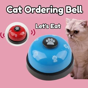 5 Färg Bell Training Cat och Dog Products Ljudfotavtryck Paw Print Cats Intelligence Toy Pet Dogs Paws Print