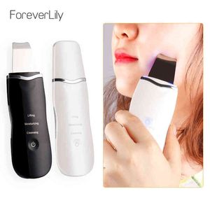 Ultrasonic Deep Face Cleaning Machine Skin Scrubber Remove Dirt Blackhead Reduce Wrinkles and spots Facial Whitening Lifting 220514