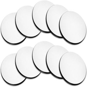 Vendita all'ingrosso! Sublimazione Neoprene Car Cup Coaster 2.56 pollici Bianco Vuoto Trasferimento di Calore Fondo Rotondo Quadrato Personalizzato FAI DA TE 3 MM Tappetini di Spessore A12