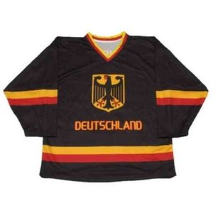 C26 NIK1 29 Leon Drlaisaitl Team Germany Deutschland Hockey Jersey Haft Hafty Dostosuj dowolny numer i nazwy koszulki