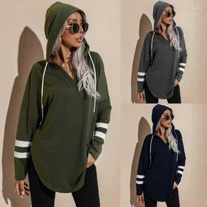 Women's Hoodies & Sweatshirts Spring And Autumn Thin Loose Hooded Sweater Solid Color Drawstring Sweat-Absorbent Sports Hoodie Top Jacket