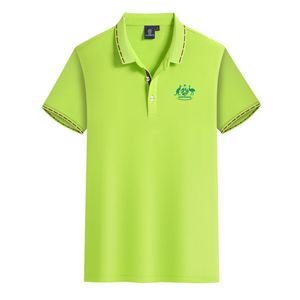 Australia Narodowa Letnia wypoczynek Mężczyzn High-end High-end Cotton T-Shirt Profesjonalna koszulka klapowa z krótkim rękawem