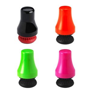 Fumo di plastica colorata Bottiglia di bong in vetro Punto magnetico all'interno Pennello Scrubbe Mini portatile Design innovativo Narghilè Facile da pulire Alta qualità DHL gratuito