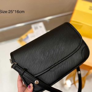 Vintage Cowhide Buci Crossbody Women designer Bag Gold Miel Water Ripple Epi Flat Smooth Leather Corners designers Womens Handbags