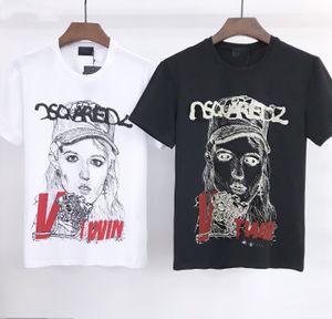 22ss Nueva camiseta de estilista para hombre, ropa de hombre, camiseta de verano, hip-hop, ropa de diseñador de lujo de manga corta para mujer, camiseta casual para dama v19