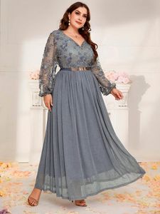 Plus Size Kleider Frühling Damen Maxikleid Großes Luxus Designer Chic Elegant Lang Türkei Arabisch Dubai Abend Party ClothingPlus