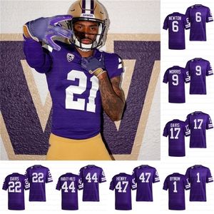 Uf CeoA3740 Maglia personalizzata Washington Huskies College Football 1 Terrell Bynum 47 Peyton Henry 44 Radley-Hiles 43 Jackson Sirmon 29 Julius Irvin 22