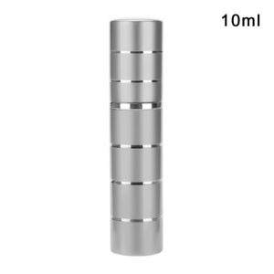 Silver 10ml Line Pattern Perfume Sub-bottling 1pc