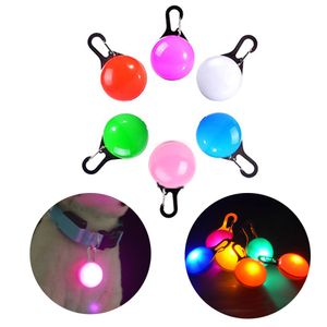 Multi Colors LED Pet Dog Collar Collars Light Tag Colorful Flashing Luminous Supplies Glow Safety Xmas Pendant