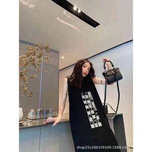 Wholesale silhouettes dresses resale online - Casual Dresses Xiaozhongchao brand spring summer lazy loose comfortable oversize silhouette letter vest skirt U4AQ