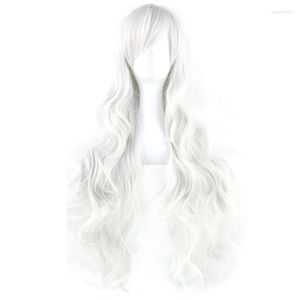 Synthetic Wigs Soowee 20 Colors 32 Inch Long Women Hair Heat Resistant White Black Wavy Cosplay Wig Party Accessories Kend22