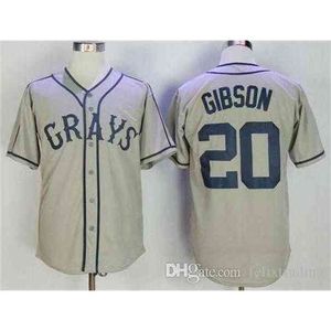 XFLSP 20 Josh Gibson Jersey Homestead Grays Negro League varesball Jersey Men Grey Fast Vintage Rare