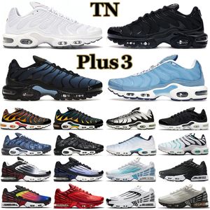 Newest Plus 3 TN Running Shoes Men Women Triple Black White Terrascape Barely Volt Hyper Jade University Blue Fury Mint Green Mens Trainers Sports Sneakers