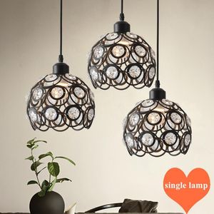 Kolye lambaları Modern Sanat Zarif Tasarım Işıkları Avrupa Sıcak Crystaliron E27 LED LED LAMP İÇİN BAŞLI LAMBA KAFA KAFE POREL TM023PE