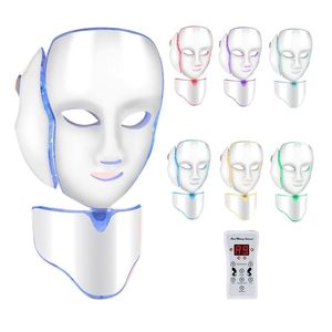 LED PON Skönhetsanordning Färger LED Mask Therapy Face Light Acne Neck
