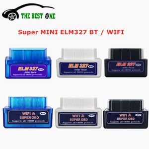 Super Mini ELM327 V2.1互換性のあるOBD2スキャナーWiFi ELM 327 V1.5 Android IOS CAR CAR DIAGNOSTIC TOOL OBD IIコードリーダー