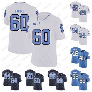 C202 North Carolina Tar Heels 26 Giovani Bernard 34 Elijah Hood 46 Bill Sutherland 49 Julius Peppers 68 James Hurst NCAA College Football Jersey