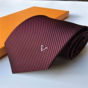 Luxury High Quality Designer Men # 039; s Lettera 100% Tie Cravatta di seta nero blu Aldult Jacquard Party Wedding Business Woven Fashion Design Hawaii Cravatte box 128