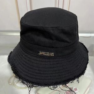 Cappelli a tesa larga Cappello a secchiello Tessuto scamosciato Striscia di moda Designer di marca Griglia Donna Nylon Autunno Primavera Pieghevole Pescatore Cappellino da sole Parasole da viaggio