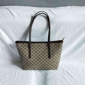 [Soft leather texture]Women's bag new versatile handbag printed one shoulder large capacity simple Tote Bag