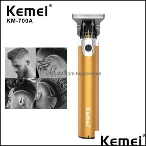 Hair Trimmer Care Styling Tools Produkty najnowsze Kemei KM-700A Barber Shop Electric Clipper Professional hine broda ładowna bezprzewodowa t