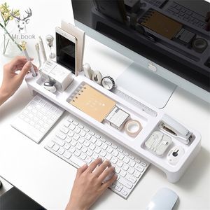 Creative Office Stationery Pen Holder Computer Desk Organizer Pencil Storage Desktop Stationary Holder Desk Accessories 201015